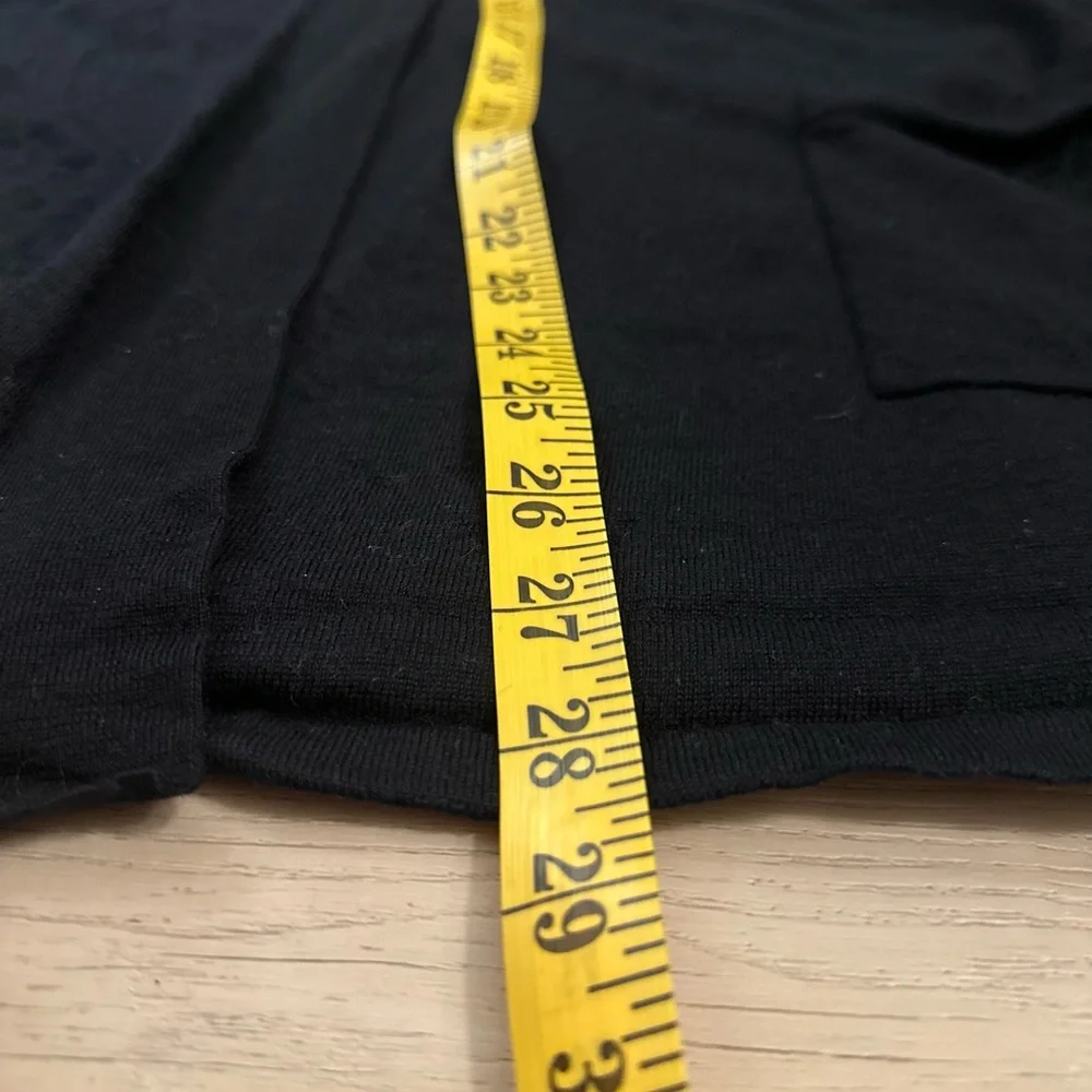 Sandro Paris Black Cardigan 100% Merino Wool Size 1 - Picture 11 of 13
